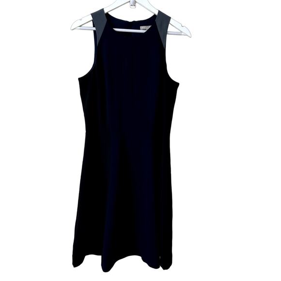 Banana Republic Outlet Sheath Dress Size 8 Blue Career Zip Back Knee Length - Picture 1 of 7
